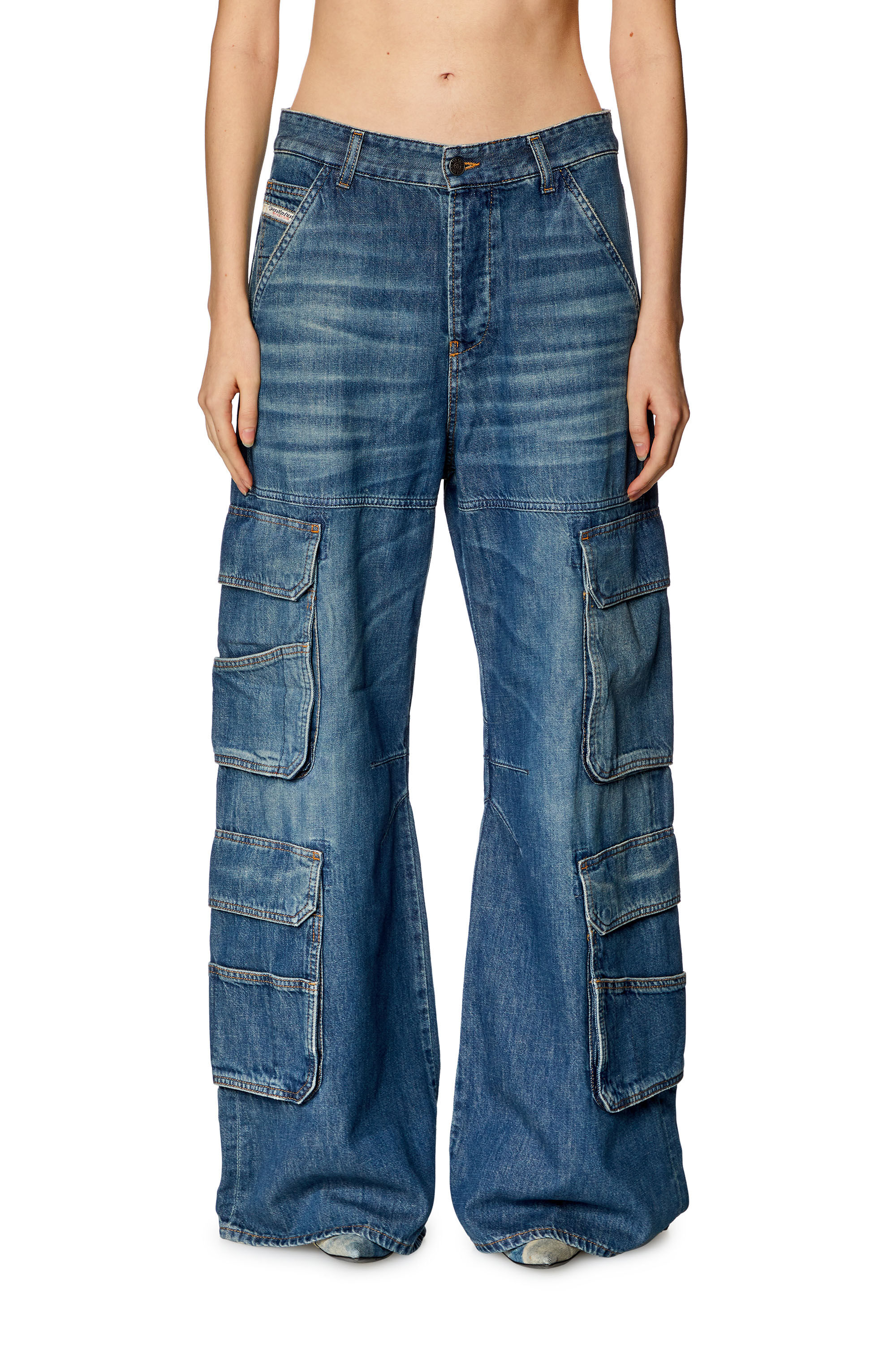 Diesel - Woman's Relaxed Jeans 1996 D-Sire 0NJAN, Light Blue - 3