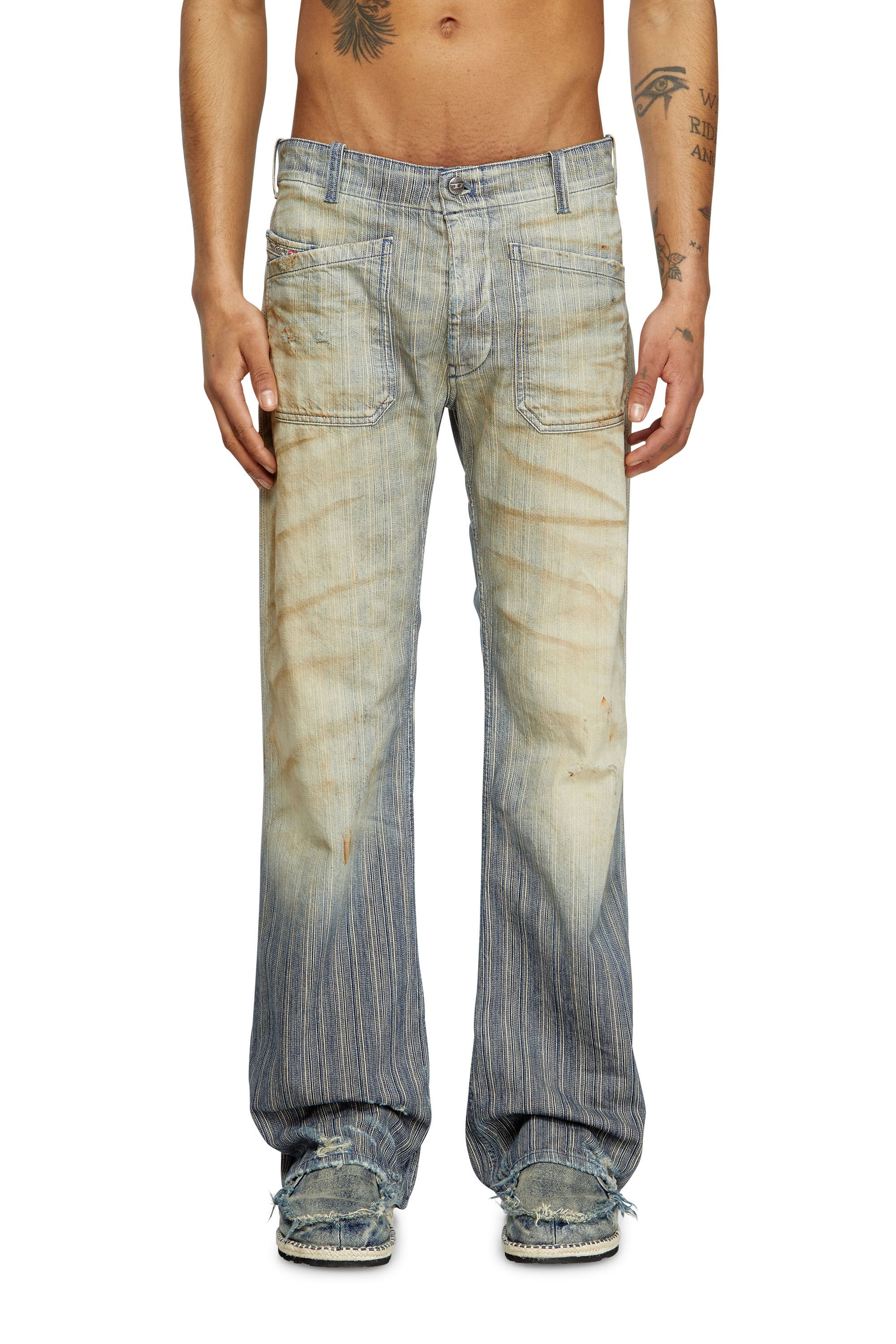 Diesel - Man's Bootcut Jeans D-Moorix 09L55, Medium blue - 3