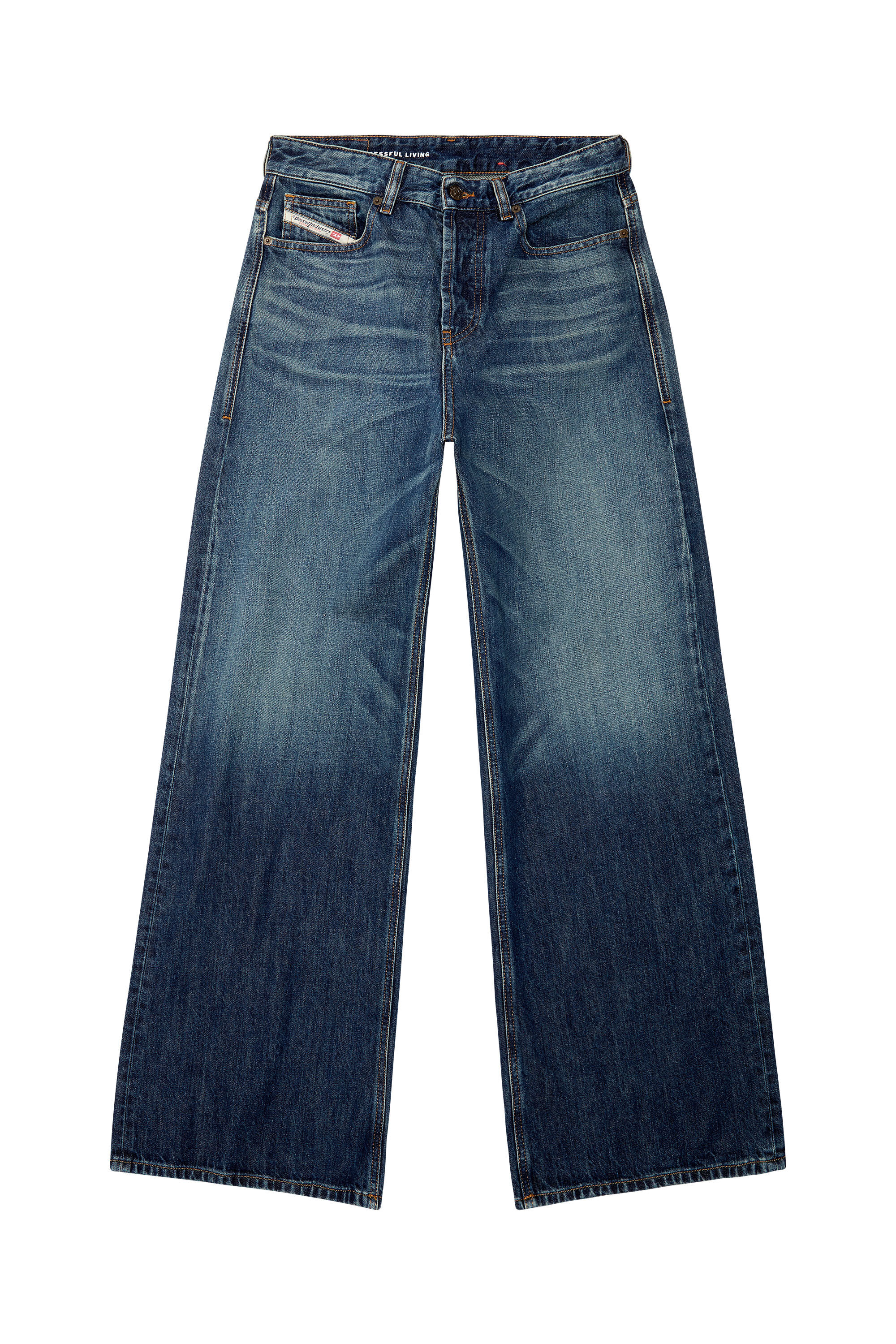 Diesel - Woman's Relaxed Jeans 1996 D-Sire 09H59, Dark Blue - 2