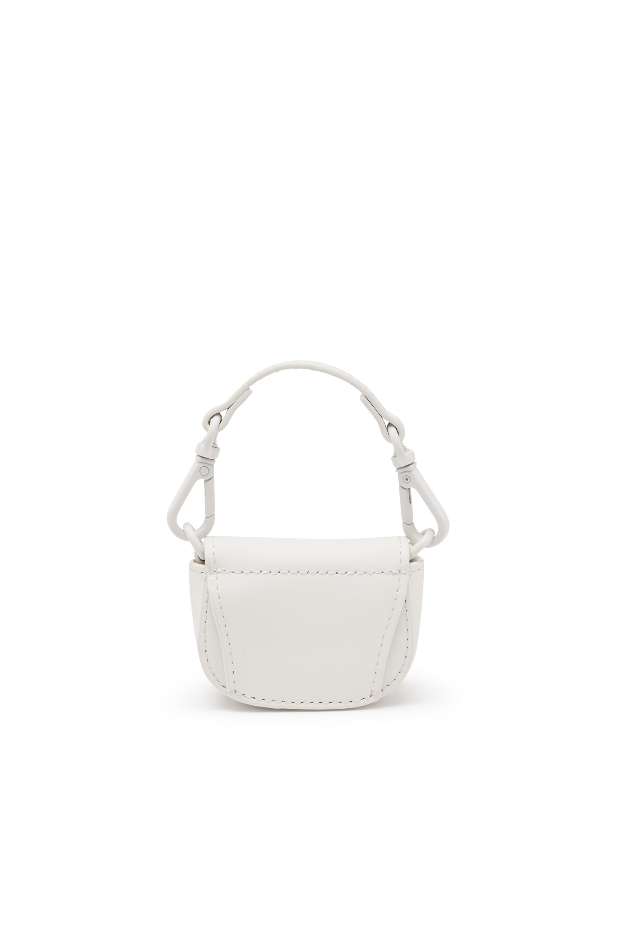 Diesel - 1DR XXS CHAIN, Woman's Iconic micro bag charm in matte leather in White - 2