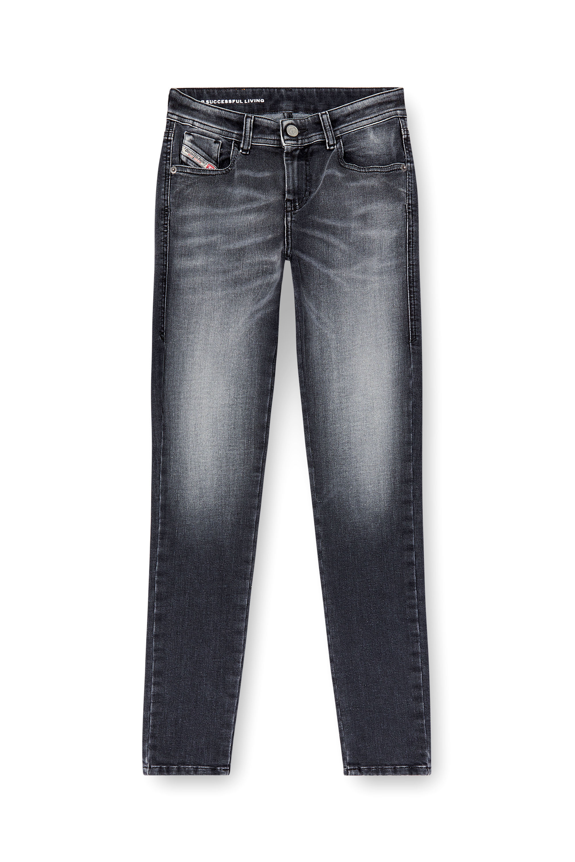 Diesel - Woman's Skinny Jeans 2017 Slandy 09K97, Black/Dark grey - 3