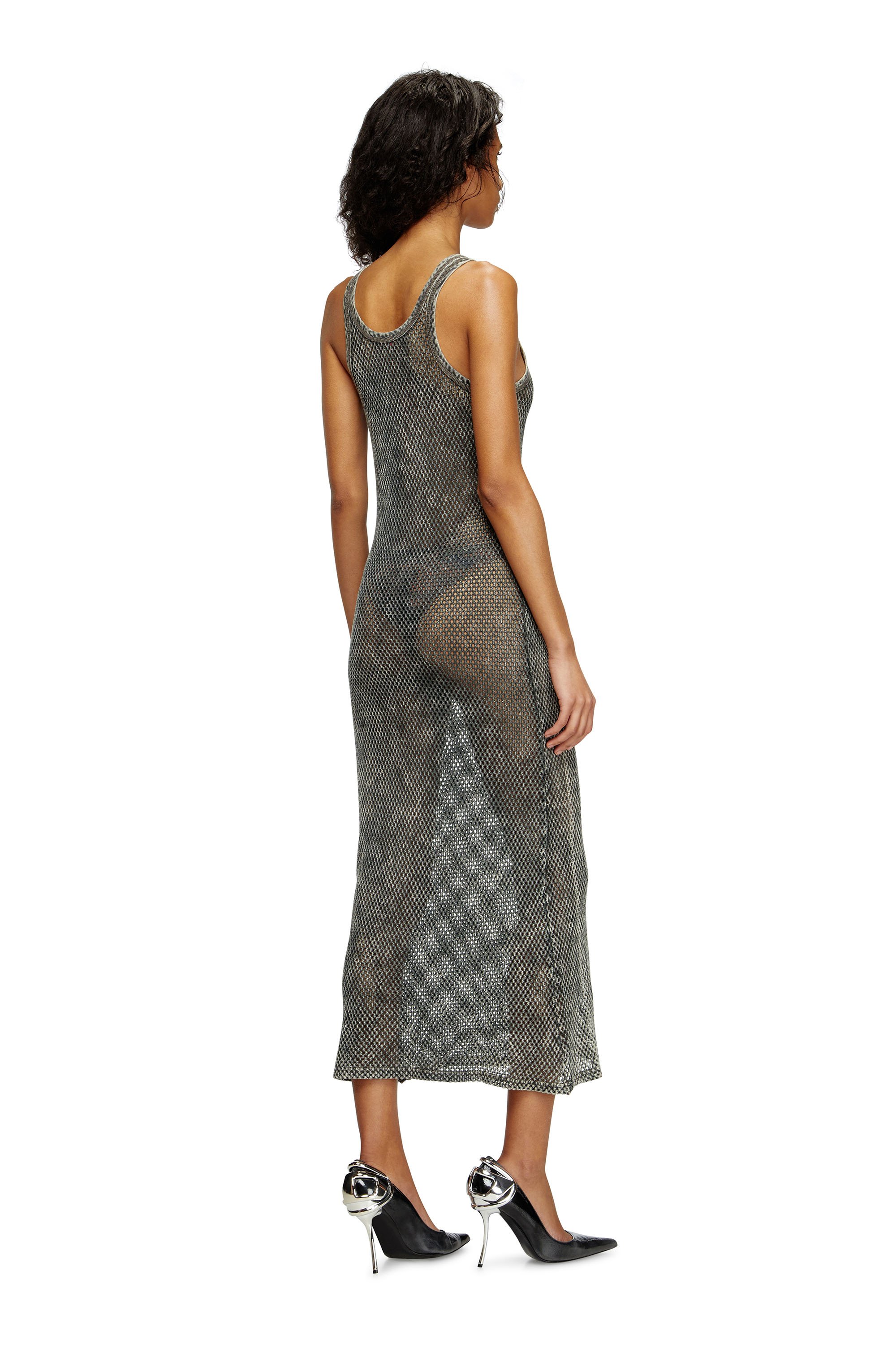Diesel - MAEVE-UTLT, Woman's Mesh beach cover up in Brown - 2